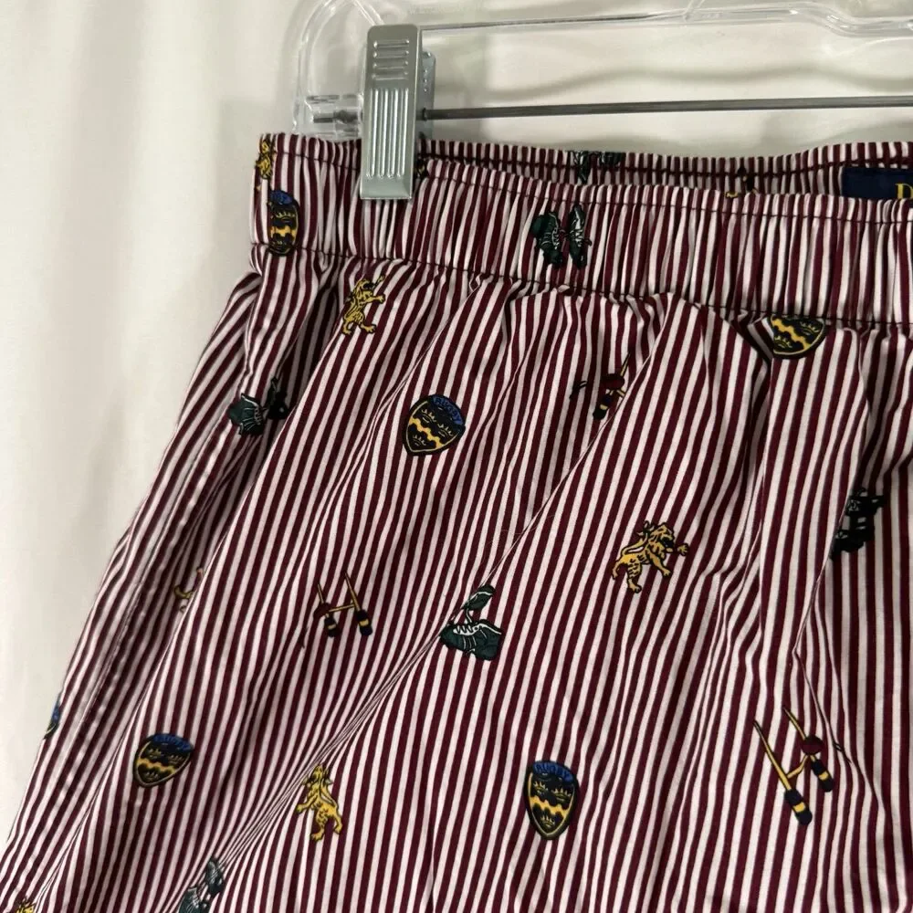 Polo Ralph Lauren Boxers Men s Large Red White Striped Pull On
